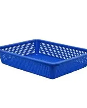 Canasta rectangular azul