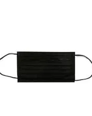 Cubrebocas tricapa negro