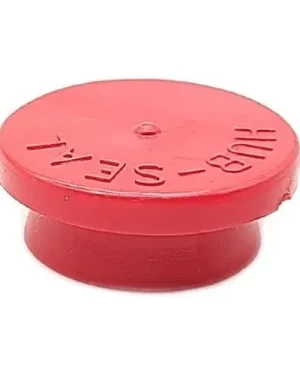 Tapon de hule rojo